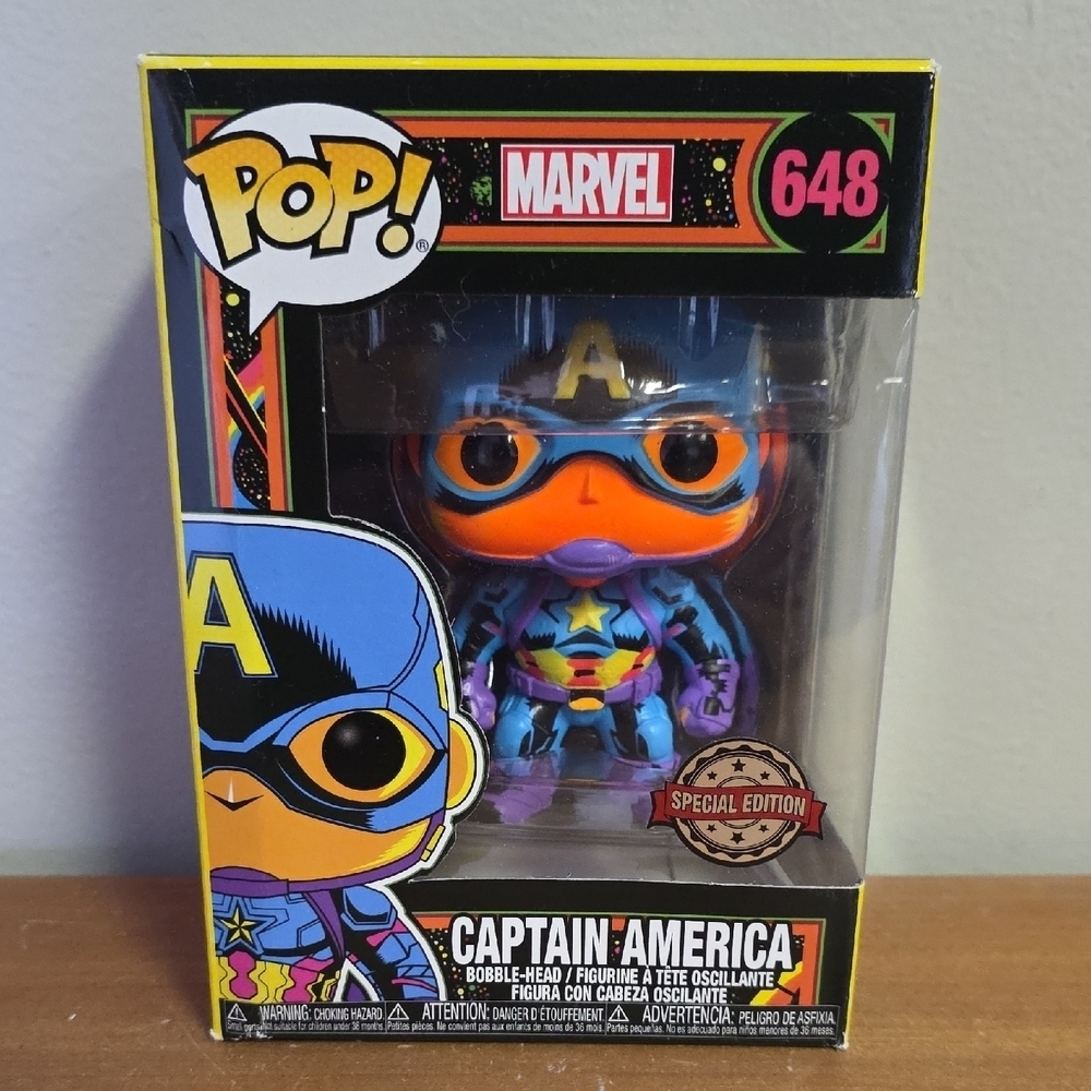 Marvel Captain America Pop! Figure with Blue and Orange